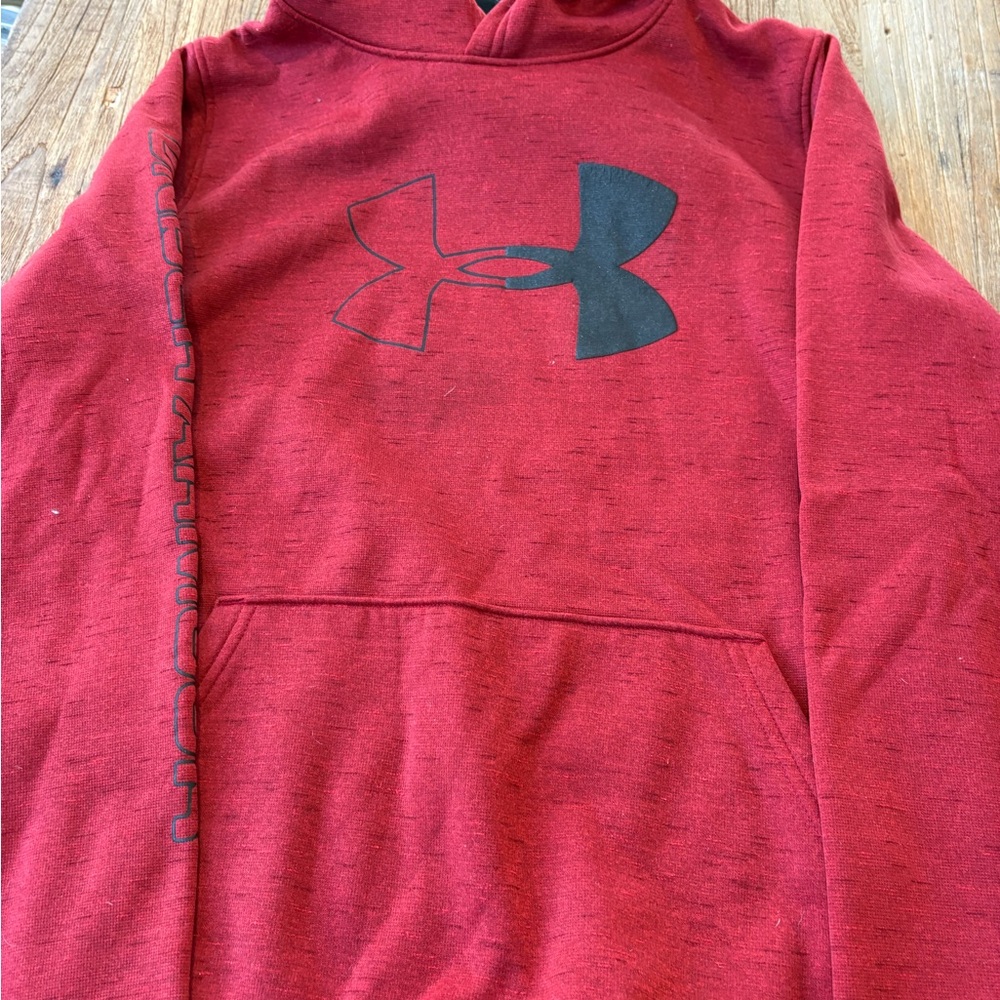 Under Armour Maroon Hoodie with Black Logo